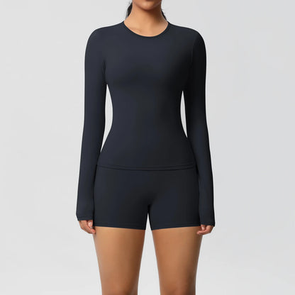 Frauen Yoga Set Schnell Trocknend Nylon Spandex Sport