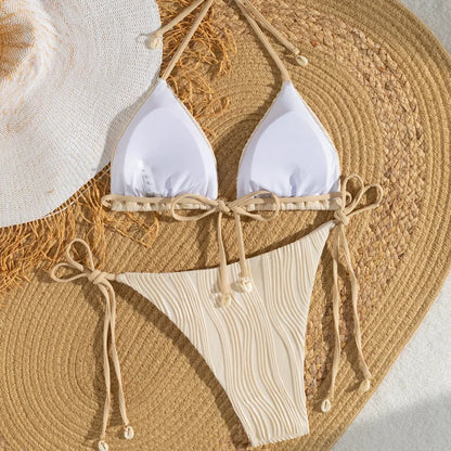 Sexy Bikini-Set für Damen – Brasilianischer Stil, ideal für Strand und Pool