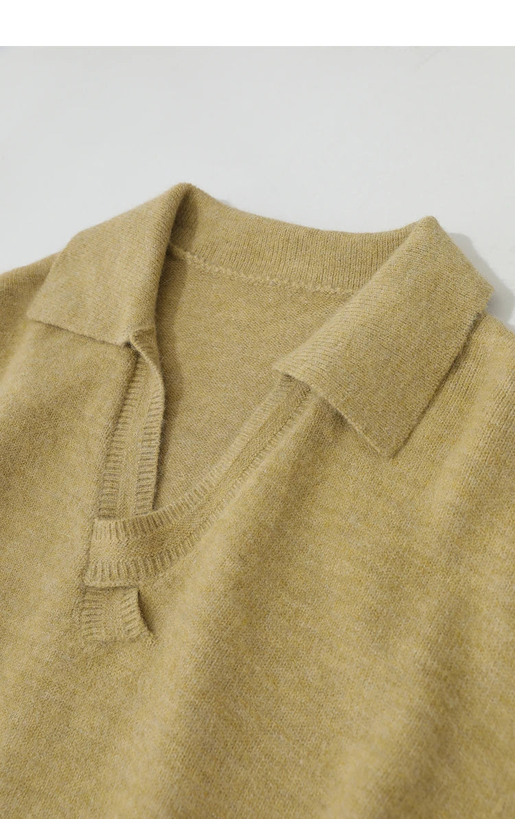Damen V-Ausschnitt Pullover locker Raglan Wolle-Mix Pendler Herbst