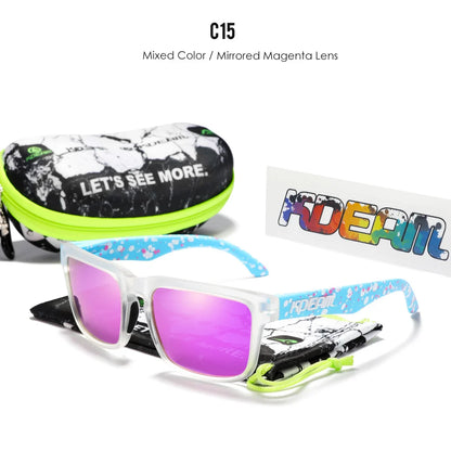 Sonnenbrille quadratisch polarisiert 37 Farben UV400 lässig Outdoor Unisex