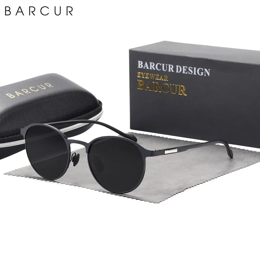 Damen-Sonnenbrille rund TR90 Bügel polarisiert Fahren B