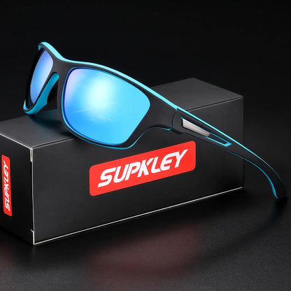 Sonnenbrille Sport oval polarisiert UV400 Spiegel Herren Damen