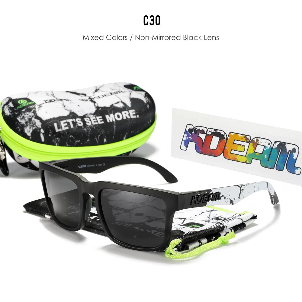 Sonnenbrille quadratisch polarisiert lässig Outdoor Unisex Pärchen neues Paket