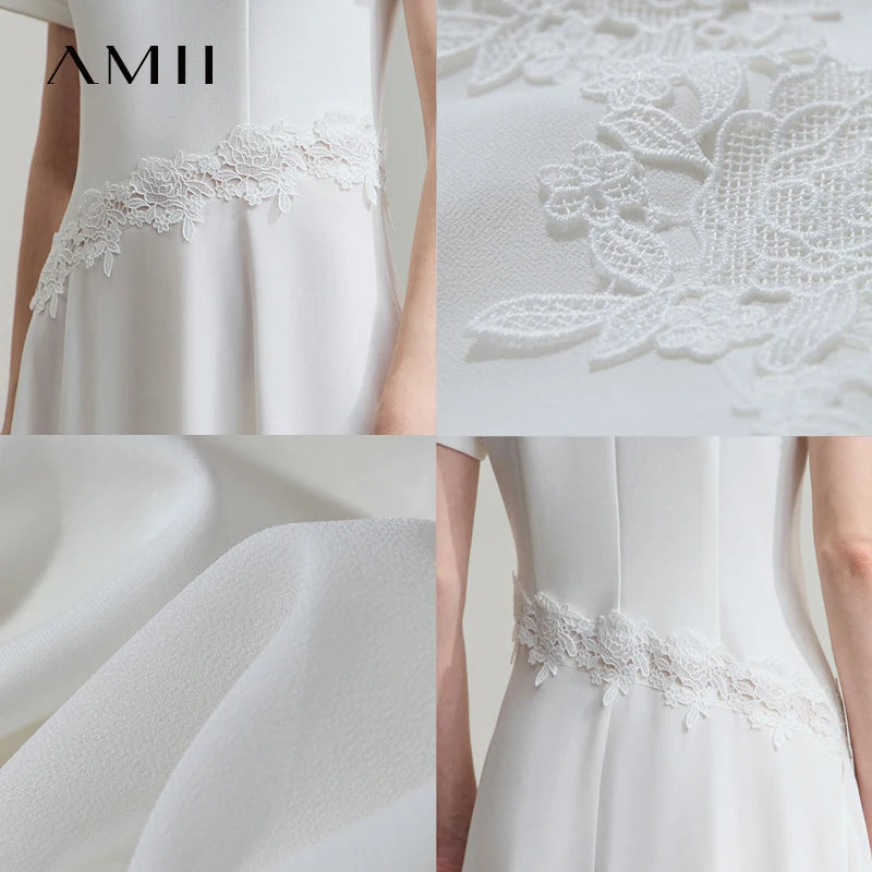 Elegant Damen Midikleid Aus Baumwollmix Stretch Bequem Flexibel Für Alltag
