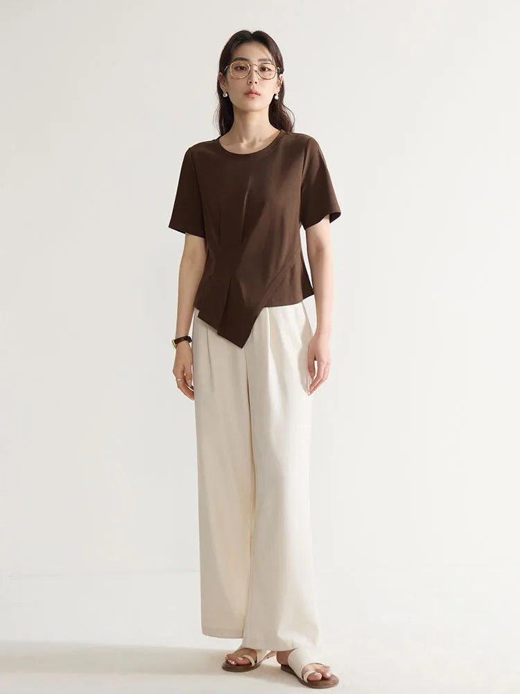 Elegantes Damen-Commuter-Hemd in Übergröße mit schlichtem Revers – ideal für den Sommer