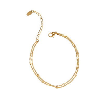 Damen-Kettenarmband doppellagig aus Titanstahl