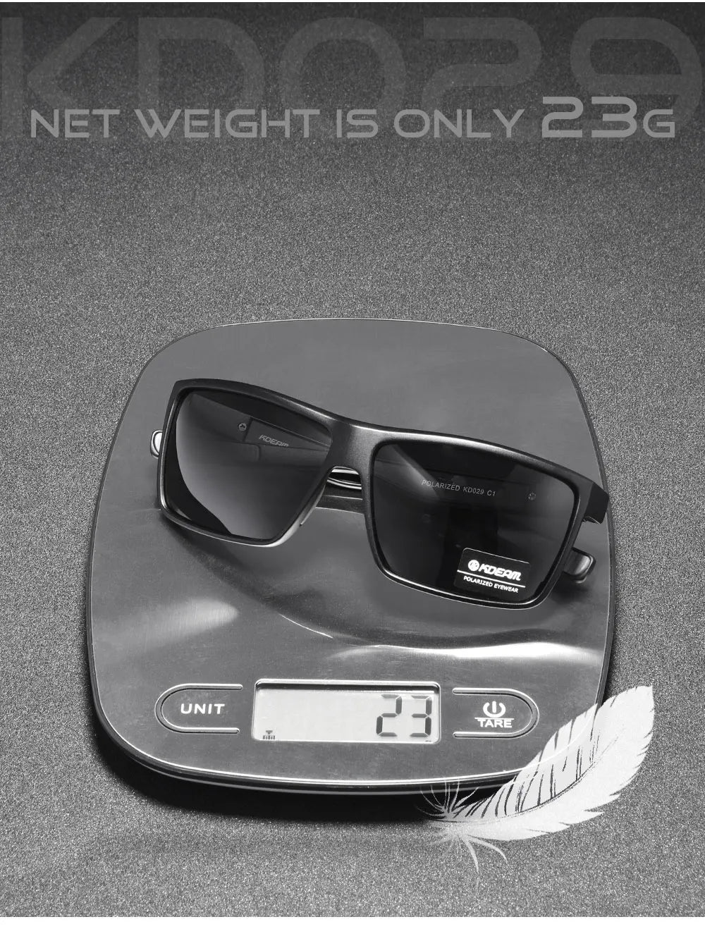 Sonnenbrille Rechteck polarisiert UV400 Beschichtung Herren