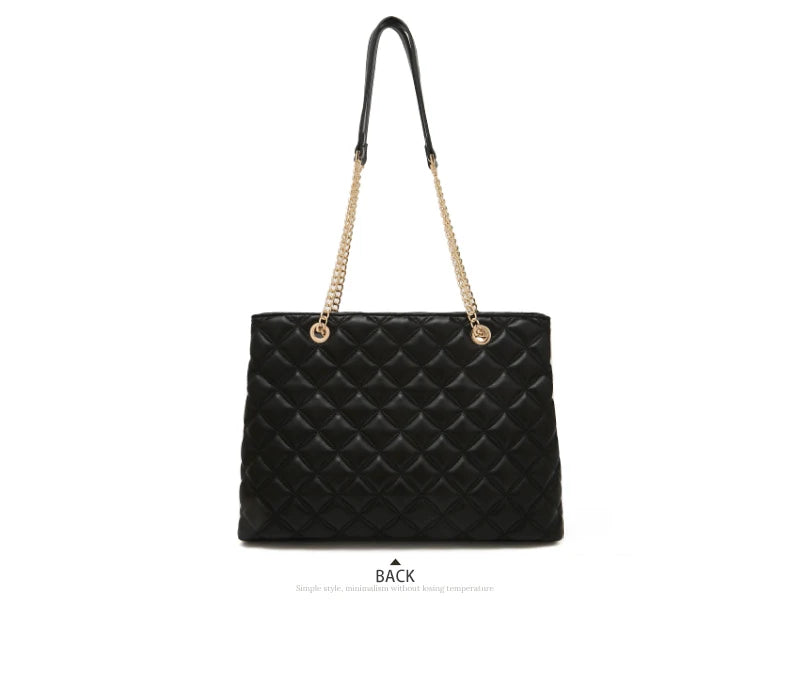 Damen Schultertasche mit gestepptem Design