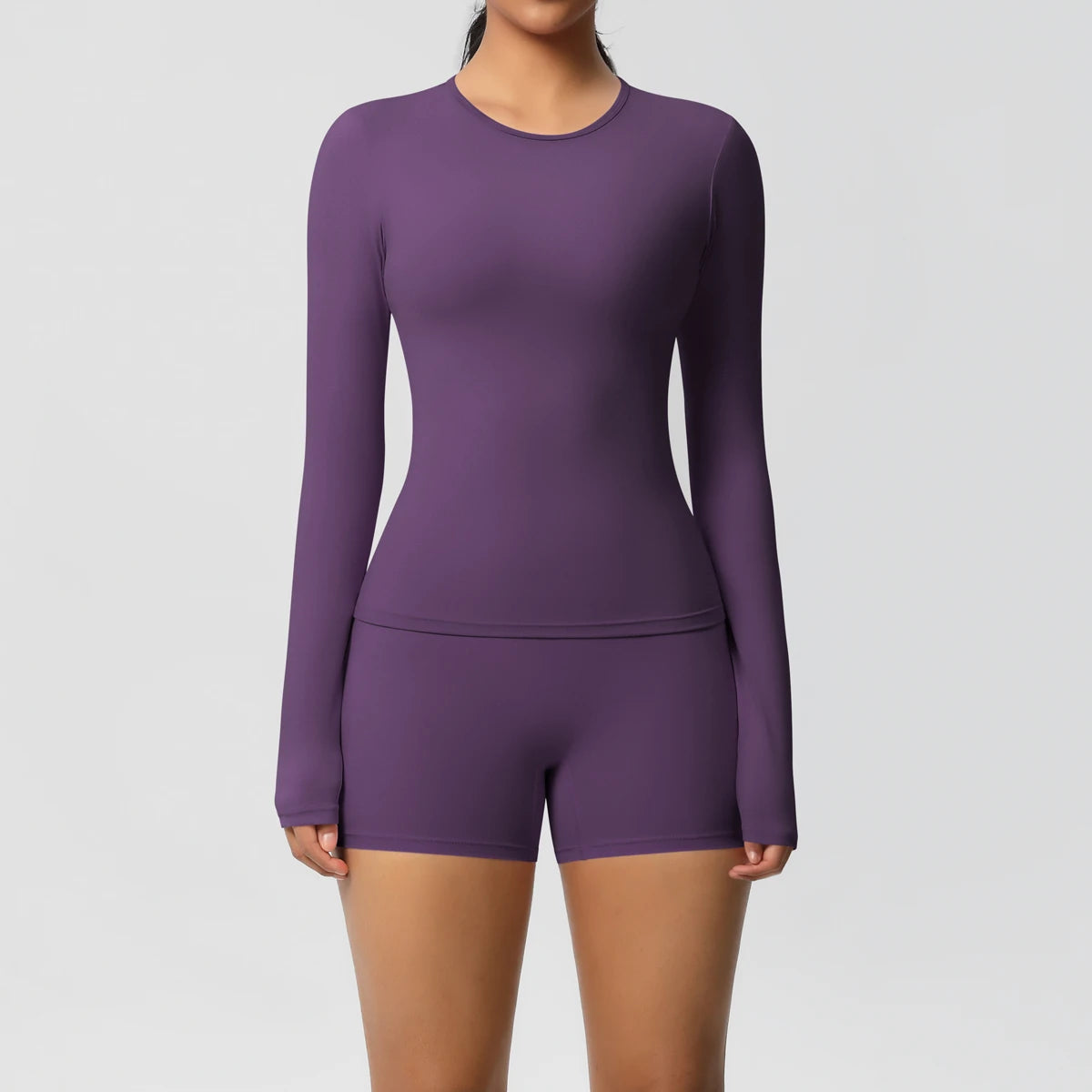 Frauen Yoga Set Schnell Trocknend Nylon Spandex Sport