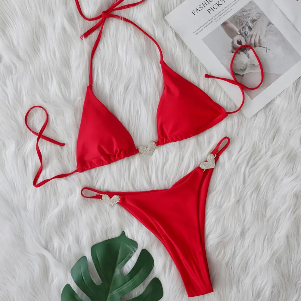 Sexy Bikini-Set für Damen mit Push-up-Effekt – ideal für Strand und Pool