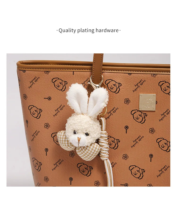 Damen Schultertasche Aus PU-Leder Mit Großer Kapazität Und Alltagslook
