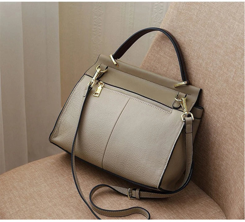 Office Damen Handtasche aus Kuhleder