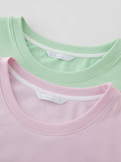 Zweiteiliges Damen-T-Shirt mit Trägern – schlichtes, modisches Design für den Sommer, vielseitig kombinierbar