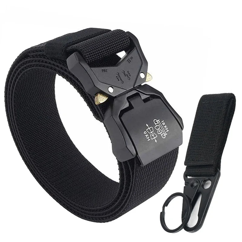 Unisex-Gürtel Schnellverschluss aus Nylon Elastisch 3,8 cm Breite Robuste Verarbeitung Alltagstauglich