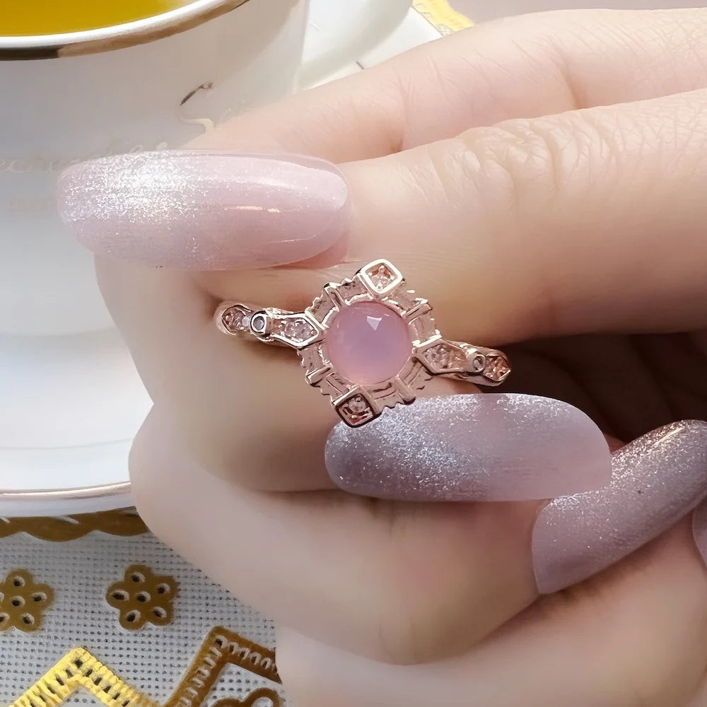Damen-Ring moderne Liebe Vintage aus Sterlingsilber