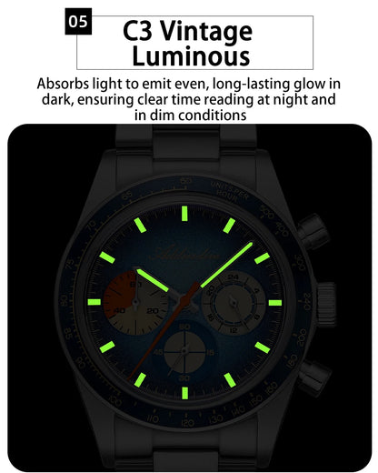 Herren-Chronograph mit OS20-Werk und Retrodesign