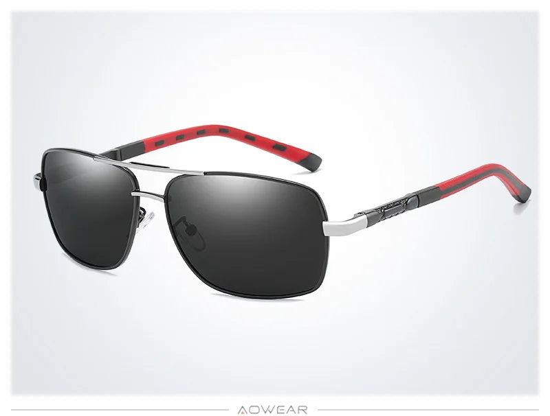 AOWEAR männer Polarisierte Verspiegelte Sonnenbrille für Männer Frauen Luxus Qualität Retro Rechteck UV400 Fahren Sonnenbrille gafas de sol