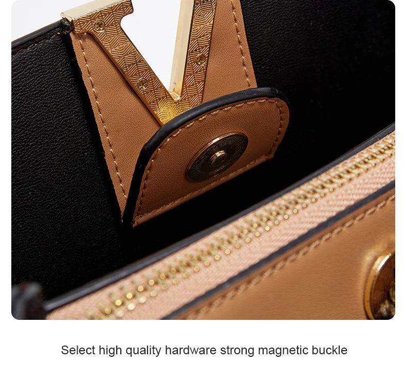 Damen Handtasche im Retro-Stil mit kleinem Bucket Bag