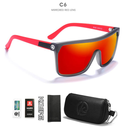 Sonnenbrille einteilig polarisiert UV400 5-Scharnier Herren