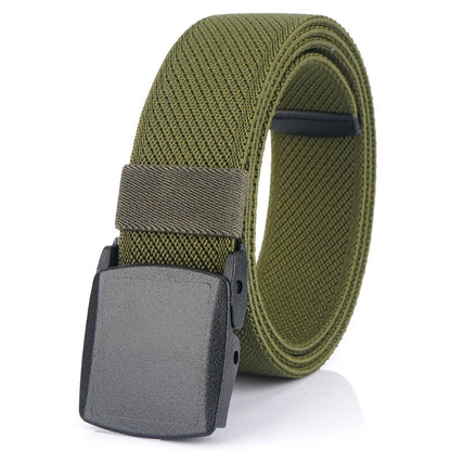 Unisex-Gürtel Elastisch Aus Canvas Mit Nylon-Schnellverschluss 3,8 cm Breite Für Outdoor