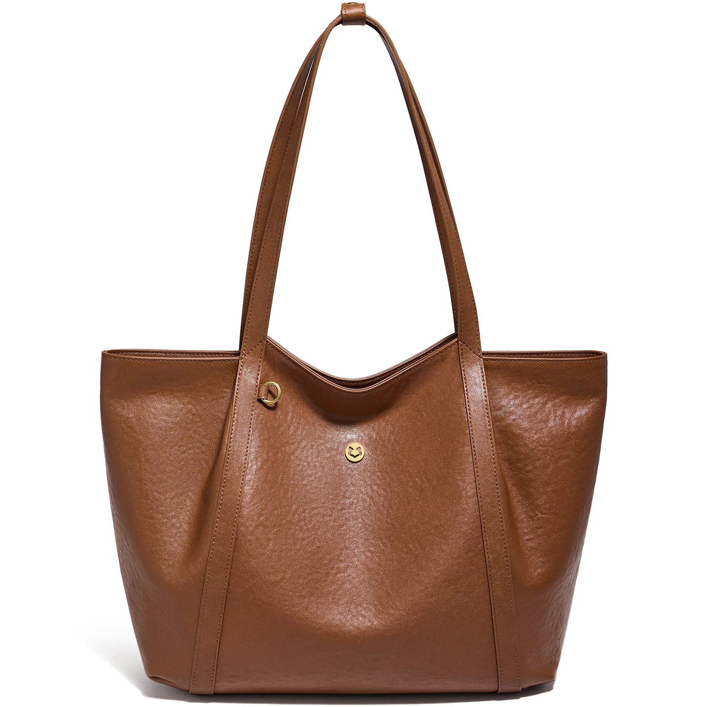 Damen-Tote-Tasche aus Rindleder mit großer Kapazität und leichtem Gewicht für Pendeln und Alltag