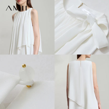 Minimalistisches Leicht Fließendes Abendkleid Für Damen Sommer