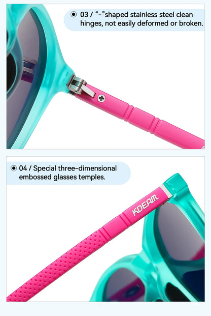 Damen-Sonnenbrille oval Retro polarisiert rutschfest Nasenpads Vintage