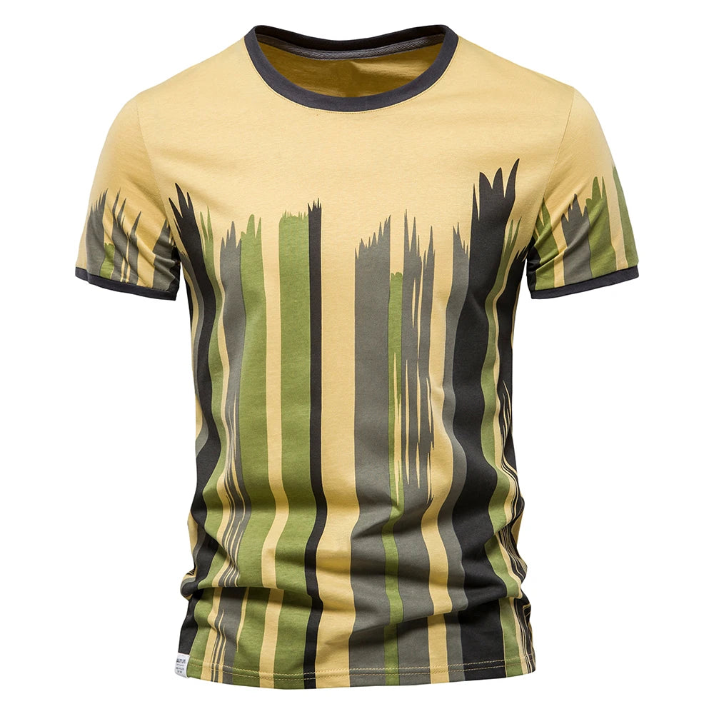 Herren T-Shirt aus Baumwolle im modischen Design für den Sommer