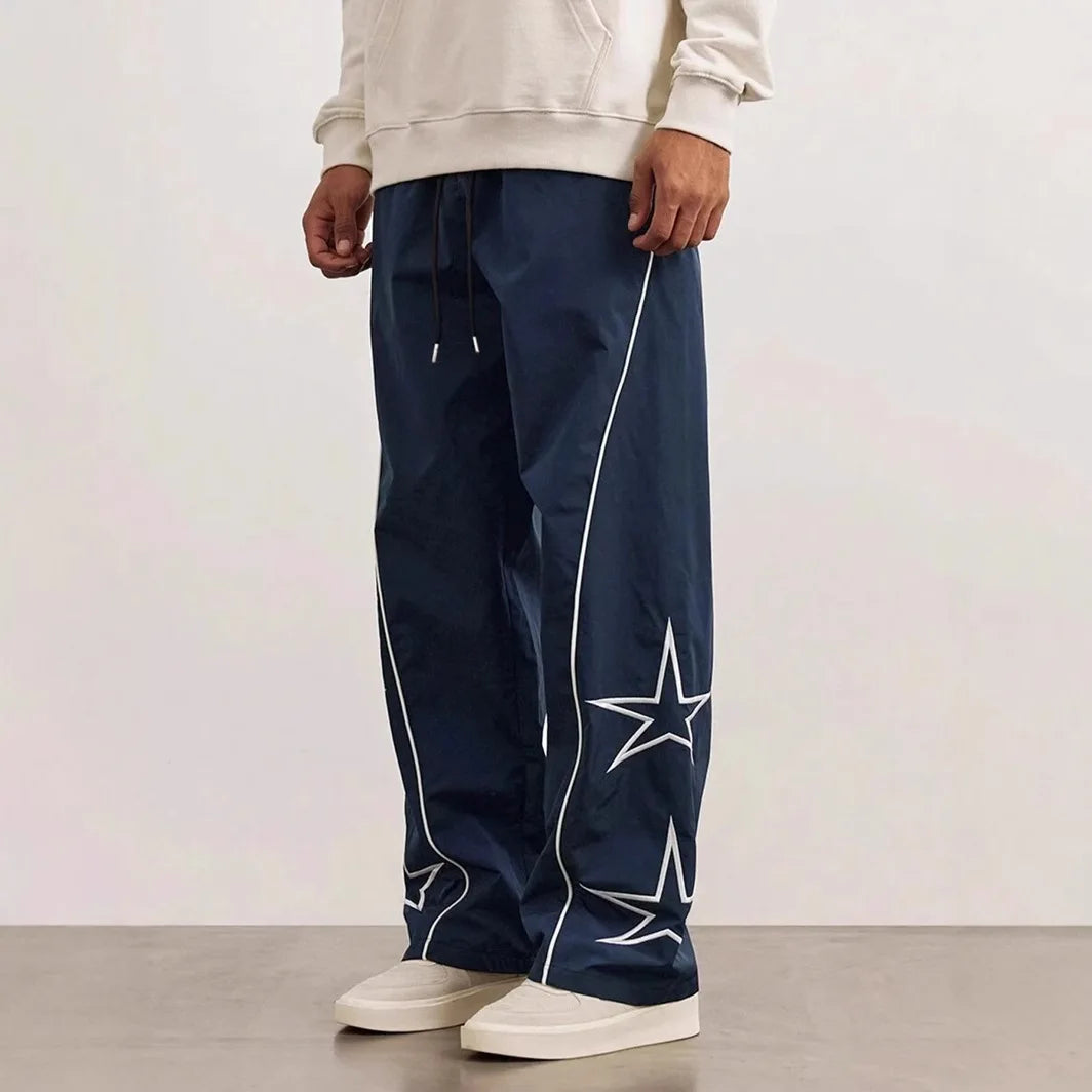 Männer Neue Gestickte Casual Hosen High Street Trendy Marke Retro Casual Hosen Männer