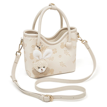 Damen Handtasche Aus PU-Leder Im Bucket-Stil Mit Crossbody Design