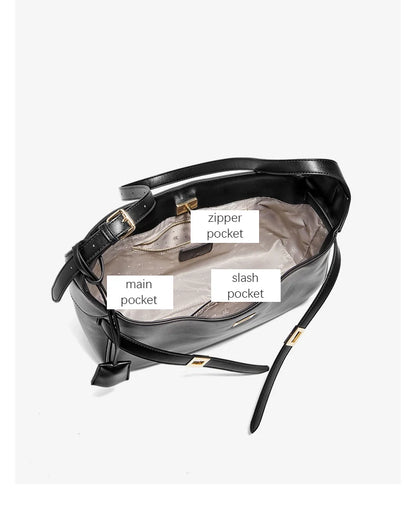 Damen Schultertasche aus Kunstleder mit großer Kapazität