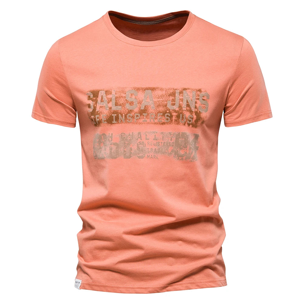 Herren T-Shirt aus Baumwolle im modischen Design für den Sommer