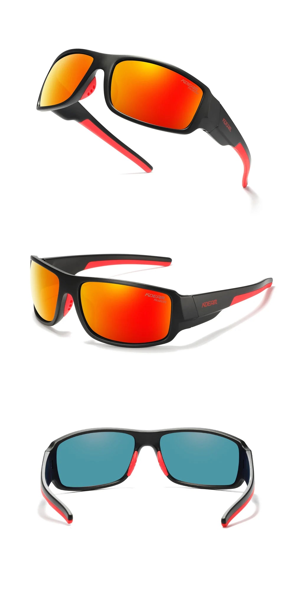 Sonnenbrille Sport polarisiert Cat.3 Druckmuster Rahmen Herren