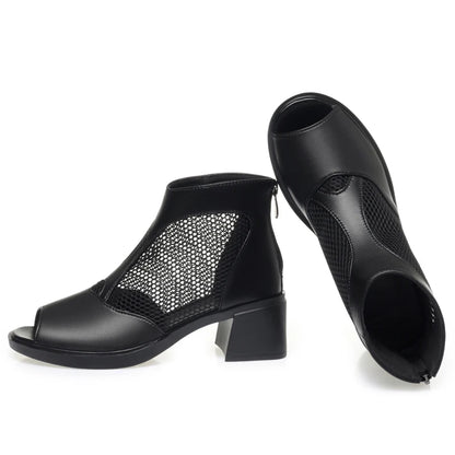 Damen Mesh Stiefeletten Atmungsaktiv Große Größen