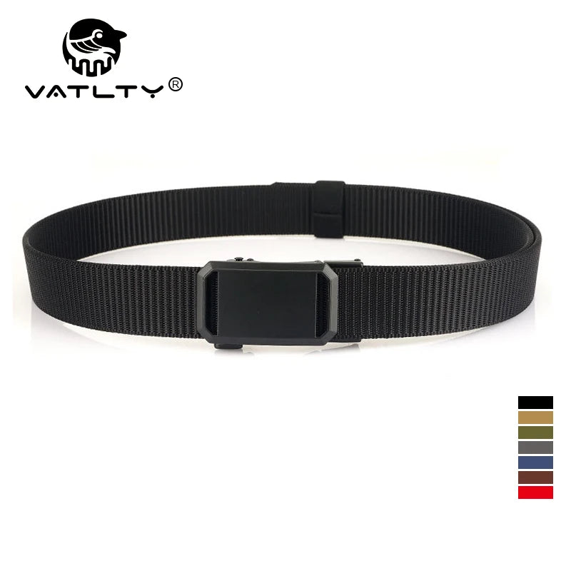 Herren-Gürtel aus Nylon mit Automatik-Schnalle, Robuster Alltags- und Outdoor-Begleiter, 3,4 cm Breit
