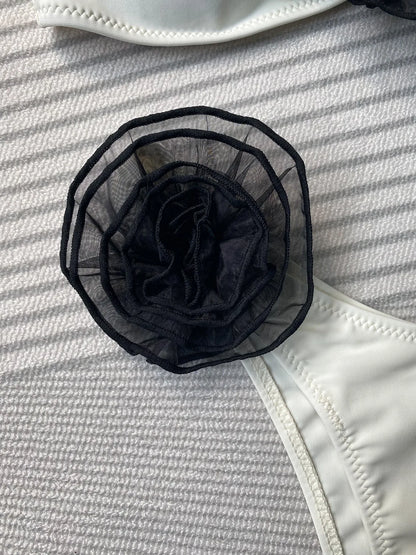 Sexy Bikini-Set mit Push-up-Effekt – Solide Badebekleidung für Damen am Strand oder Pool