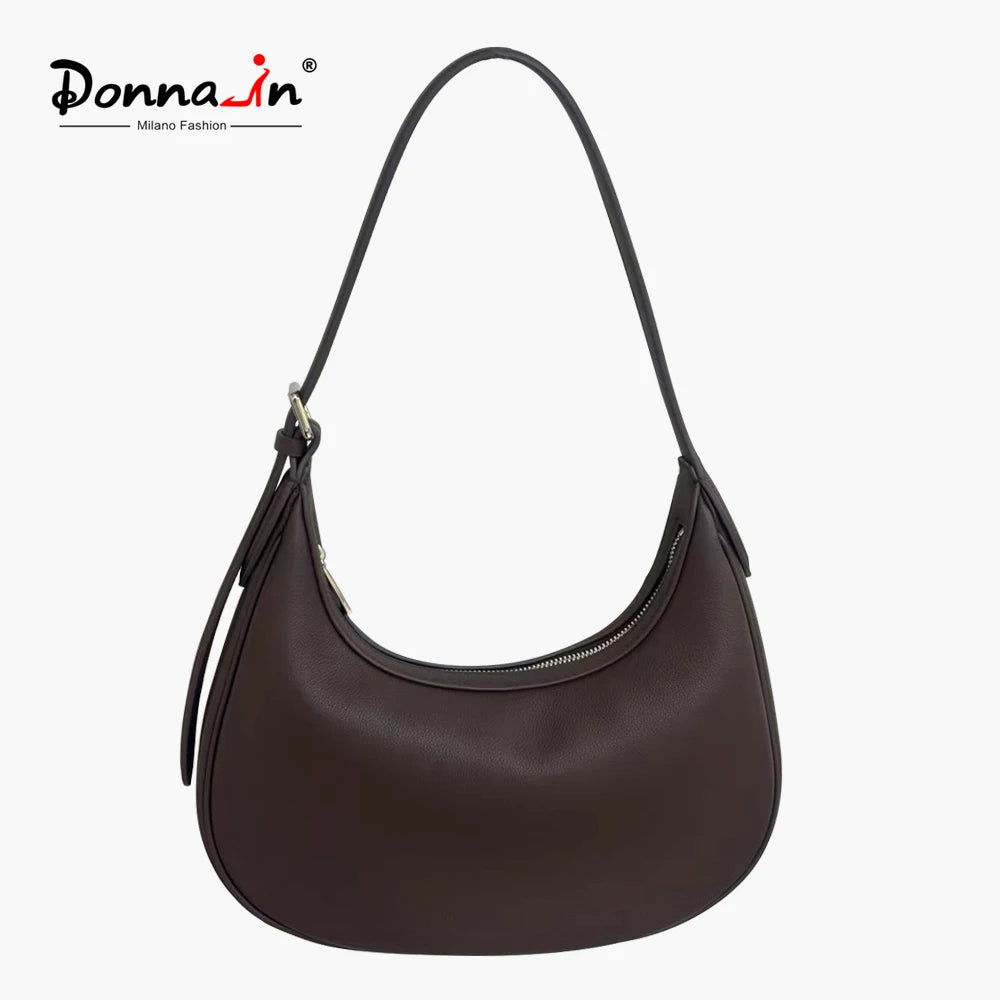 Damen Hobo Tasche aus Echtem Vollnarbigem Rindleder | Vintage Look
