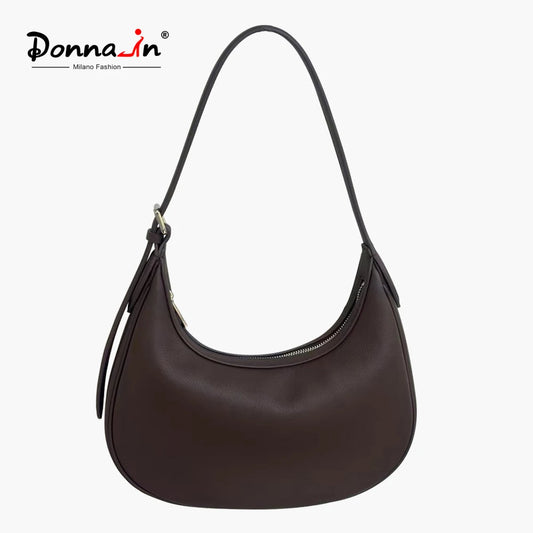 Damen Hobo Tasche aus Echtem Vollnarbigem Rindleder | Vintage Look