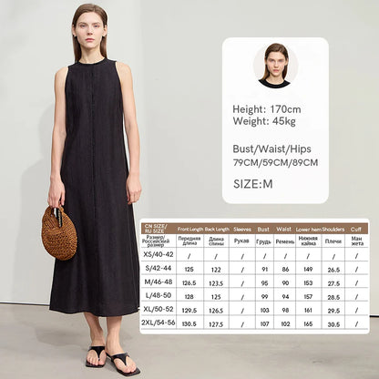 Elegantes Ärmelloses Damenkleid Für Bürofrauen Atmungsaktiv