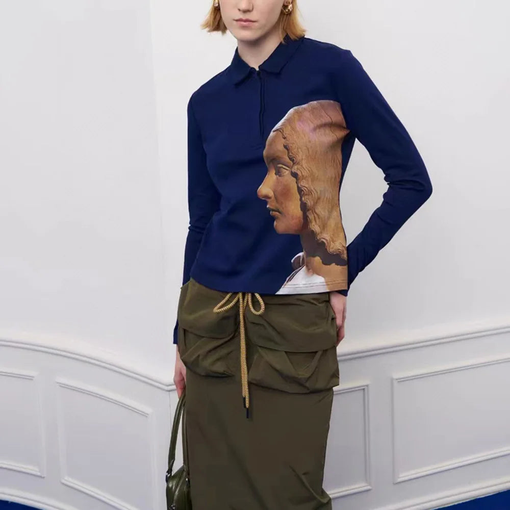 Ärmelloses Damen-Strickkleid mit Patchwork-Applikationen und Halterdesign – figurbetont und modisch