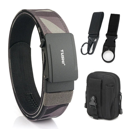 Herren-Gürtel aus Nylon mit Metall-Automatik-Schnalle für Outdoor IPSC Alltag und Freizeit