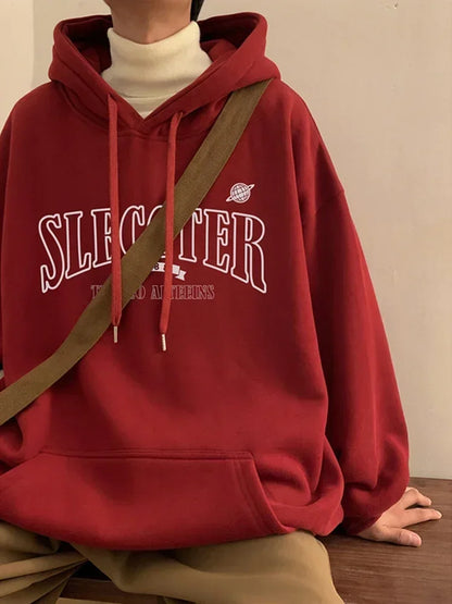 Herren Kapuzenpullover im Y2K Vintage Stil mit Taschen für den Herbst