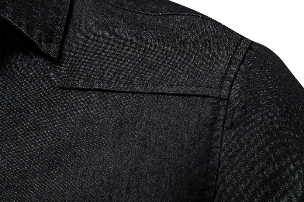 Herren Langarm Hemd aus elastischer Baumwolle im Casual Stil für Designer Kleidung