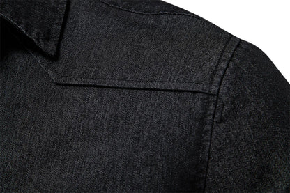 Herren Langarm Hemd aus elastischer Baumwolle im Casual Stil für Designer Kleidung