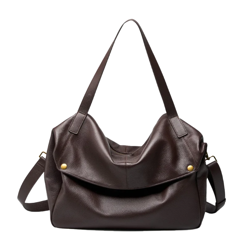 Damen Handtasche aus echtem Leder mit großer Kapazität