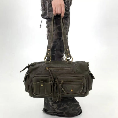 Damen-Umhängetasche Klassischer Stil Mit Quaste Und Viel Stauraum Für Alltag Und Freizeit