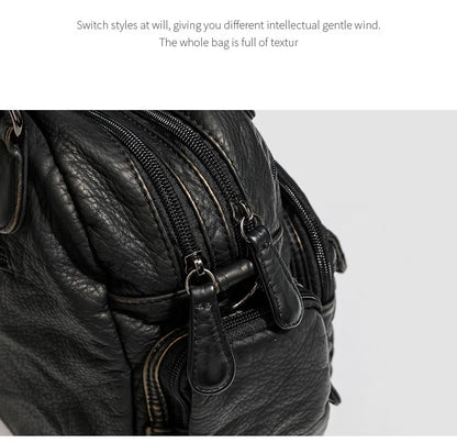 Damen-Handtasche Mit Oberem Henkel Und Schulterriemen Aus Bronze Kunstleder Für Alltag Und Freizeit