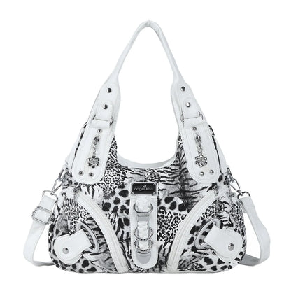 Damen-Denim-Schultertasche Vintage Großes Fassungsvermögen Mit Top-Handle Alltagstauglich