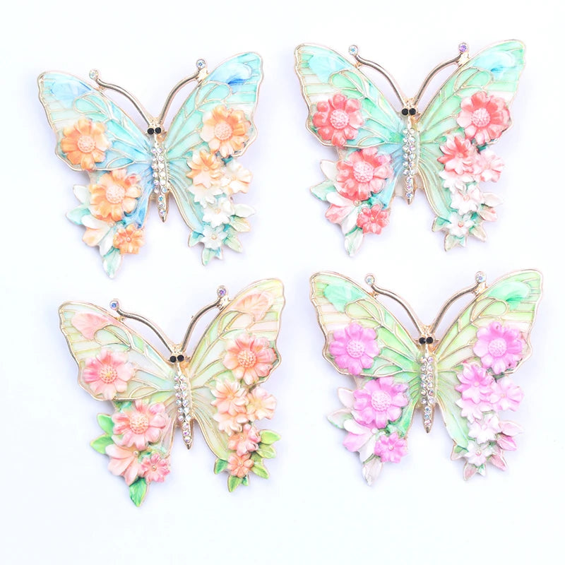 Brosche Schmetterling Emaille Mode Tier Pin Schmuck Damen