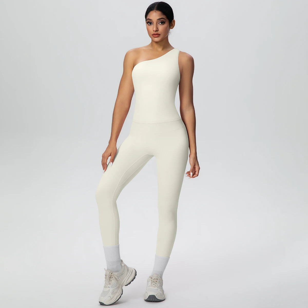 Hellivory Yoga-Set mit High-Waist-Leggings und Sport-BH mit breiten Trägern